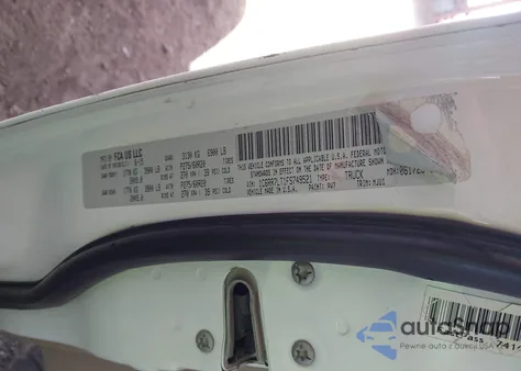 2015 Ram 1500 Lone Star z USA, uszkodzony, nr VIN 1C6RR7LT1FS749521